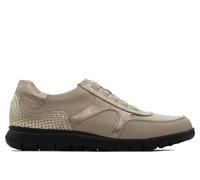 PITILLOS - Blucher,Zapato de cordón elástico,Casual,de Piel,Plantilla Extraible,Deportivo,Sneakers para: Mujer Color: Piedra Talla:39