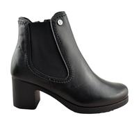 PITILLOS - Botas de tacón con cierre de cremallera y plantilla acolchada extraíble 132327 Cuero MUJER color: NEGRO talla: 40