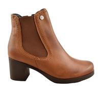 PITILLOS - Botas de tacón con Cierre de Cremallera y Plantilla Acolchada extraíble 546224 Cuero Mujer Color: Cuero Talla: 36