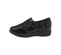 PITILLOS - Mocasín,Zapato con cuña 5cm,Gomas en los Lados, Suela de Goma,Plantilla Extraible,Sencillo,clásico, para: Mujer Color: Negro Talla:41