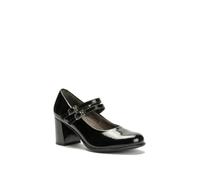 PITILLOS ® P.Redonda Alto 11651 - Mercedes Mary Jane Tacon en Punta Redonda | Color: Negro | Talla: 40 EU