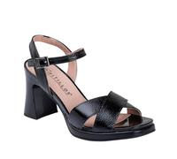 PITILLOS - Sandalia con tacón 8 cm en Piel 11223 para: Mujer Color: Negro Talla: 39