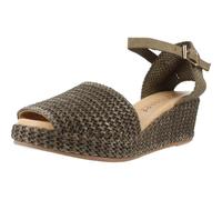 PITILLOS - Sandalia en Piel con cuña 5 cm 10560 para: Mujer Color: Kaki Talla: 37