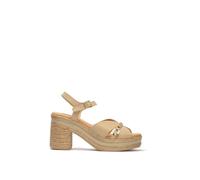 PITILLOS - Sandalia Plataforma en Piel 30213 para: Mujer Color: Crema Talla: 36