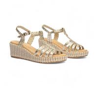 PITILLOS Sandalias con cuña 10565 en oro para mujer - Mujer color: oro talla: 38