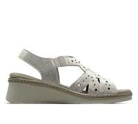 PITILLOS - Sandalias de pala,piel,cuña 6cm y plataforma 3cm,suela blanca de goma,plantilla extraible, para: Mujer color: ORO talla:38