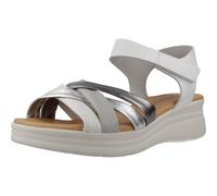 PITILLOS Sandalias de Piel Señora - Sandalia con Cuña en Color Blanco con Detalles - Cuñas con Bucle de Gancho - Cuña Media y Con Plataforma - Estilosas - Modelo 11290 - 40 EU