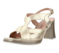 PITILLOS - Sandalias de Tacón 11224 Color Oro - Piel Metalizada - Cuero para: Mujer Color: Oro Talla: 37