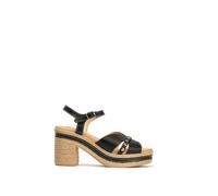 PITILLOS - Sandalias plataforma en piel 30213 para: MUJER color: NEGRO talla: 37