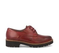 PITILLOS - Zapato Blucher Confort en Piel con Cordones 10781 para: Mujer Color: Burdeos Talla: 38