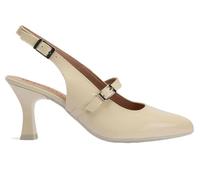 PITILLOS Zapato de Fiesta salón Destalonado 11190 Crema con tacón Alto para Mujer - Mujer Color: Amarillo Talla: 41