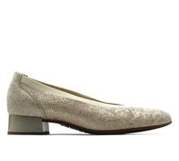 PITILLOS - Zapato de tacón Cuadrado,bajo,clásico,salón,Borde elástico,Suela de Goma,Hecho en Piel para: Mujer Color: Oro Talla:36