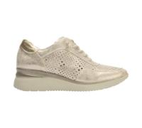 PITILLOS - Zapato Deportivo Casual,Sneakers con Cordones elásticos,cuña y Plataforma,Calado,Rejilla, para: Mujer Color: Oro Talla:37
