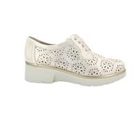 PITILLOS - Zapato Deportivo Casual,Sneakers de Cordones,cuña y Plataforma,Piel,mocasín,Calado,Rejilla, para: Mujer Color: Oro Talla:40