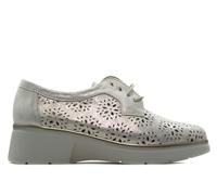 PITILLOS - Zapato Deportivo Casual,Sneakers de Cordones,cuña y Plataforma,Piel,mocasín,Calado,Rejilla, para: Mujer Color: Oro Talla:40