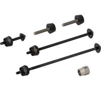 Pitlock Set bloq. 02/BR rueda delantera + rueda trasera + tija sillín + freno negro one_size