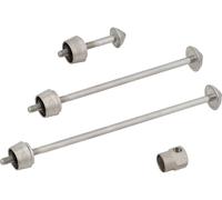 Pitlock Set bloqueadores 02 rueda delantera + rueda trasera + tija de sillín gris one_size