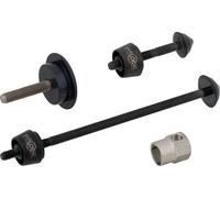 Pitlock Set de bloqueadores 01/GA rueda delantera + tija de sillín + Ahead negro one_size