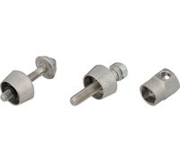 Pitlock Set de bloqueadores 13 Luz + Soporte negro 60 mm