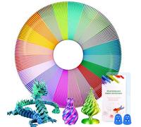 PITMT Filamento PLA 1.75 mm, 20 PCS Filamentos Lapiz 3D PLA para Bolígrafo 3D de Dos Colores, 5M Cada Uno, Filamentos Boli 3D para Niños y Adultos, Filamento PLA para ODRVM, Tecboss, Impresoras 3D Pen