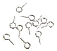 Pitons - Varilla de tornillo para creación de joyas (8 mm, 100 unidades), color plateado