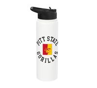 Pitt State Gorillas Classic Collegiate Circle Graphic Stainless Steel Insulated Water Bottle