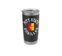 Pitt State Gorillas Classic Collegiate Circle Graphic Vaso térmico de acero inoxidable de doble pared