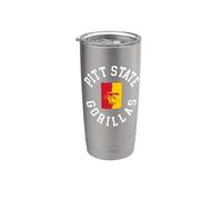 Pitt State Gorillas Classic Collegiate Circle Graphic Vaso térmico de acero inoxidable de doble pared