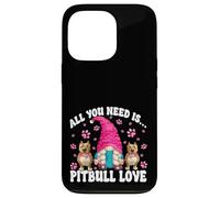 Pittie Mom GNOME Graphic All You Need Is Pitbull Love Carcasa para iPhone 13 Pro