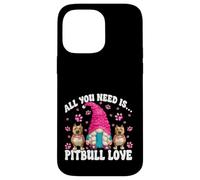 Pittie Mom GNOME Graphic All You Need Is Pitbull Love Carcasa para iPhone 14 Pro MAX