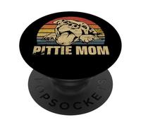 Pittie Mom Pitbull Mama Dog Lovers Gift Mothers Day Gift PopSockets PopGrip Adhesivo