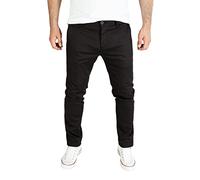 PITTMAN Andrew - Pantalón Negro para Hombre - Pantalón Chino Slim Fit - Pantalones de Algodón para Hombres, Negro (Black Meteorite 194008), W32/L30
