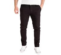 PITTMAN Derrick - Pantalón Chino para Hombre - Pantalones Negros - Pantalones Chinos Elásticos - Ajuste Slim, Negro (Black 194008), W29/L32