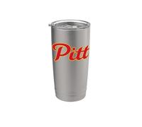 Pittsburg State University Gorillas Pitt State Script Logo Vaso térmico de acero inoxidable de doble pared