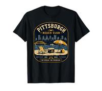 Pittsburgh Beach Club No Ocean No Problem Yinz PGH 412 Amor Camiseta