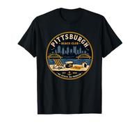 Pittsburgh Beach Club No Ocean No Problem Yinz PGH 412 Amor Camiseta
