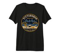 Pittsburgh Beach Club No Ocean No Problem Yinz PGH 412 Amor Camiseta Premium