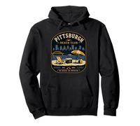 Pittsburgh Beach Club No Ocean No Problem Yinz PGH 412 Amor Sudadera con Capucha