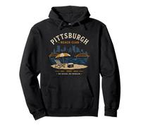 Pittsburgh Beach Club No Ocean No Problem Yinz PGH 412 Amor Sudadera con Capucha