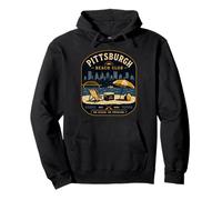 Pittsburgh Beach Club No Ocean No Problem Yinz PGH 412 Amor Sudadera con Capucha