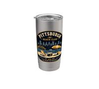 Pittsburgh Beach Club No Ocean No Problem Yinz PGH 412 Amor Vaso térmico de acero inoxidable de doble pared