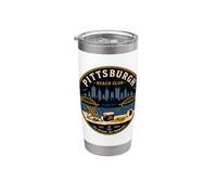 Pittsburgh Beach Club No Ocean No Problem Yinz PGH 412 Amor Vaso térmico de acero inoxidable de doble pared