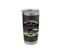 Pittsburgh Beach Club No Ocean No Problem Yinz PGH 412 Amor Vaso térmico de acero inoxidable de doble pared