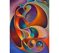 Pittura diamante 5d fai da te Full Diamond abstracto colorido 50x70cm/20x28inch Round Drill Diamond Painting Cristallo Strass Ricamo a Punto Croce Ornamenti Arts Craft Canvas for home Wall Decor