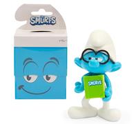PITUFOS - 3 pcs de Divertidas Figuras 8 cm, Figura aleatoria Coleccionable, Mecanismo de articulación accionado por un botón en la colita del Smurf, Niños de 3 años, Famosa (PUF12000)
