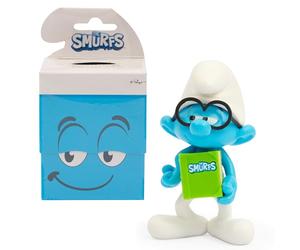PITUFOS - 3 pcs de Divertidas Figuras 8 cm, Figura aleatoria Coleccionable, Mecanismo de articulación accionado por un botón en la colita del Smurf, Niños de 3 años, Famosa (PUF12000)