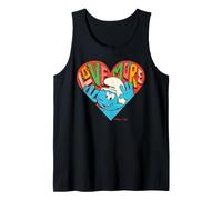 Pitufos Amante Pitufo Enamorado San Valentín Corazón Amor Más Retro Camiseta sin Mangas