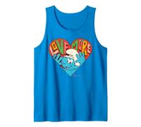 Pitufos Amante Pitufo Enamorado San Valentín Corazón Retro Amor Más Camiseta sin Mangas