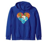 Pitufos Amante Pitufo Enamorado San Valentín Corazón Retro Amor Más Sudadera con Capucha