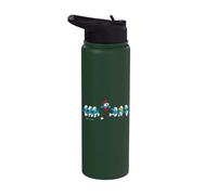 Pitufos Big Papa Equipo De Dibujos Animados 80s 90s Lindo Retro Divertido Clásico Stainless Steel Insulated Water Bottle